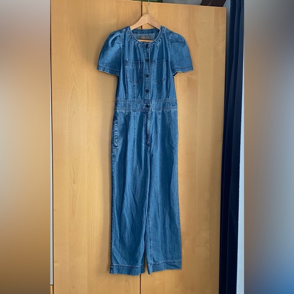 J.Crew Point Sur Patch Pocket Denim Coveralls size 4 - Picture 4 of 15